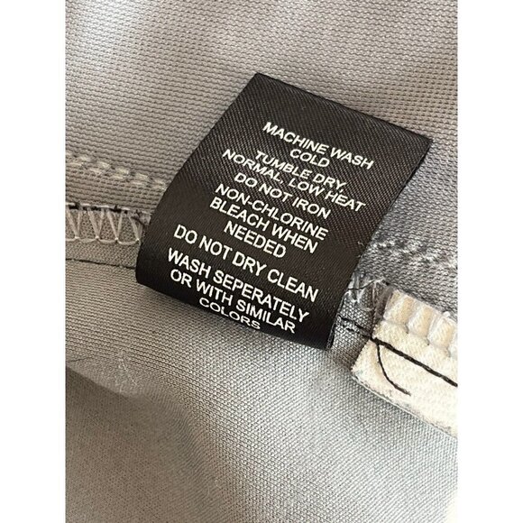 Sims Women's Sz L Black Full Zip Varsity Jacket Gray Striped Ribbed Cuffs & Hem - Picture 7 of 11